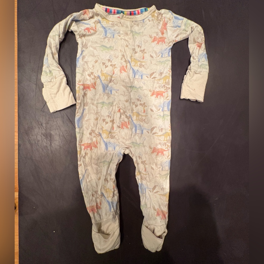 Magnetic Me Striped and Animal Print Onesie